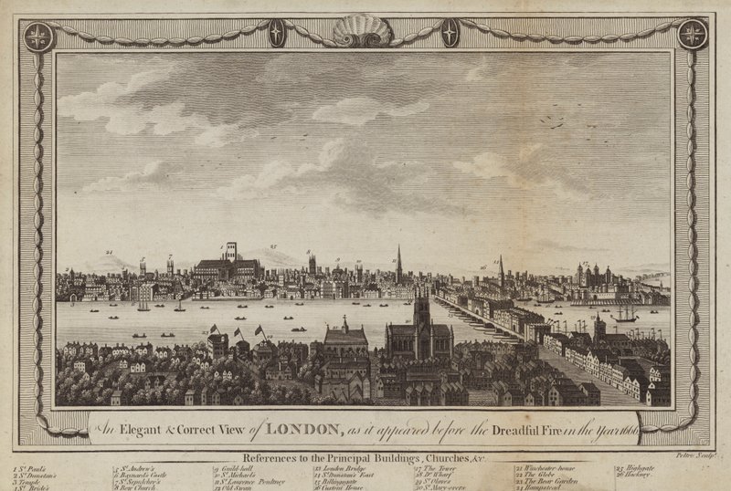 Utsikt över London av Peltro William Tomkins