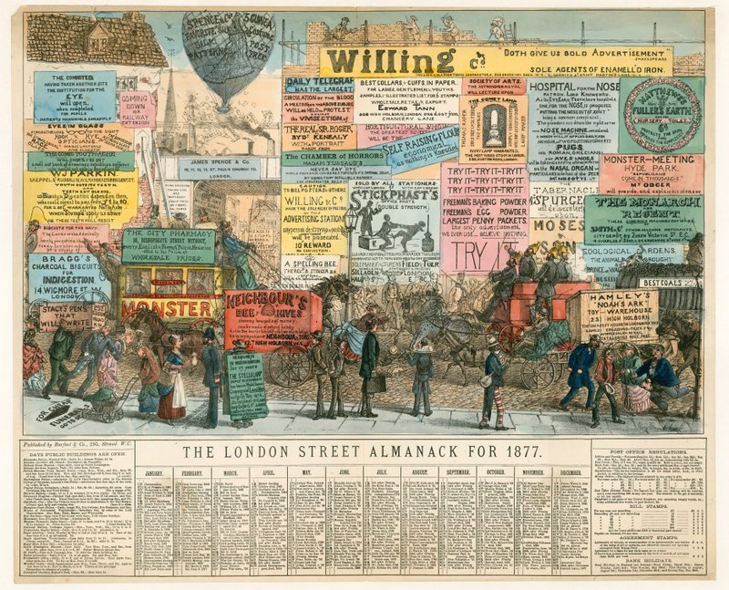 Londonalmanacken för 1877 av Percy Cruikshank