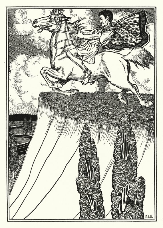 Antiochus Revengeds död (litho) av Percy James Billinghurst