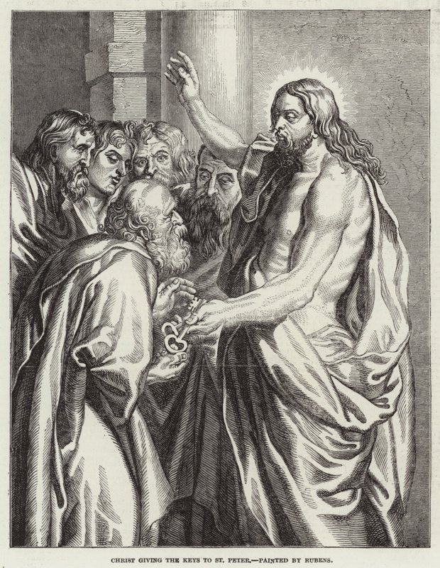 Kristus ger nycklarna till Peter av Peter Paul Rubens