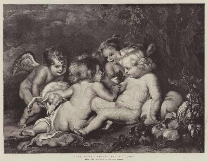 The Infant Christ och St John av Peter Paul Rubens