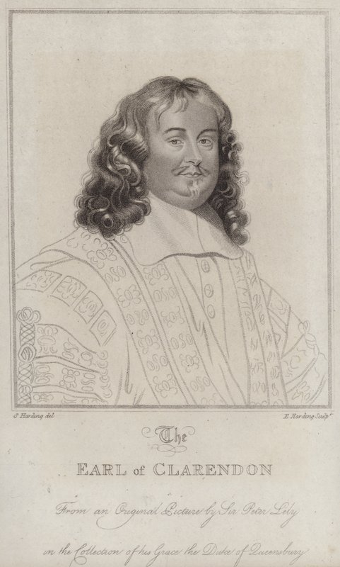 Edward Hyde av Peter (after) Lely