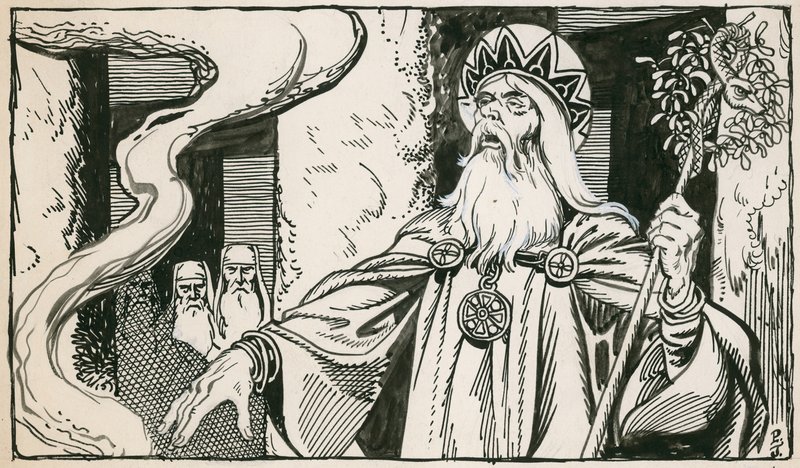 Druider (bläck på papper) av Peter Jackson