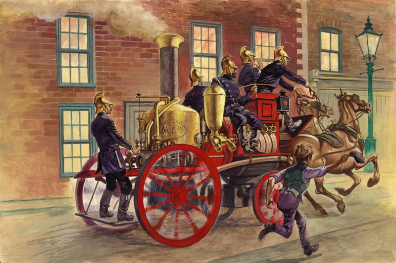 Londons brandbil från c 1860 av Peter Jackson