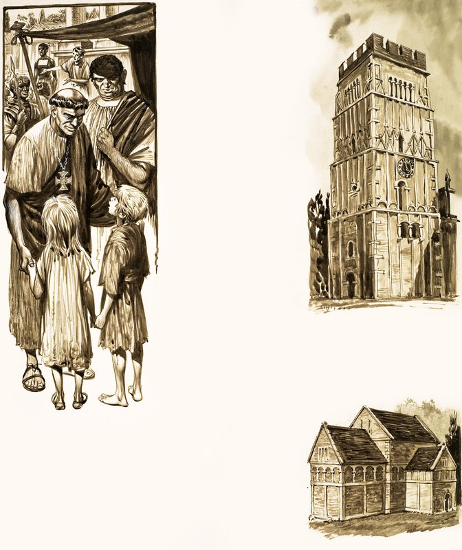 Munk och kyrka av Peter Jackson