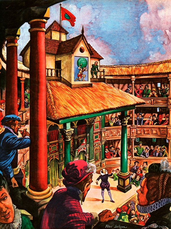 Shakespeare på Globe Theatre av Peter Jackson
