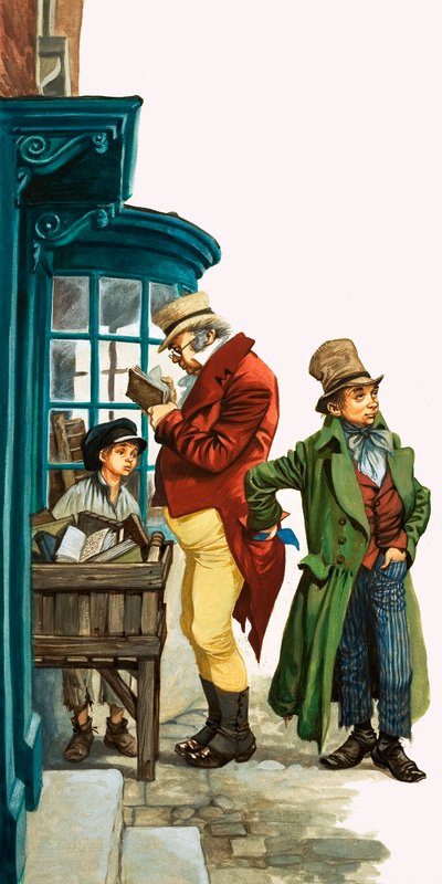 The Artful Dodger (gouache på papper) av Peter Jackson