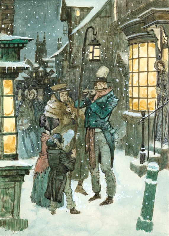 Victoriansk julscen av Peter Jackson