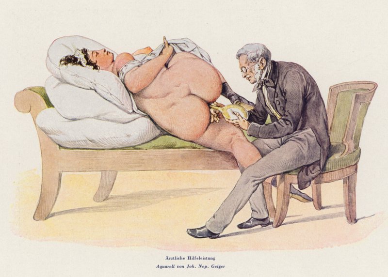 Medicinsk hjälp (akvarell) av Peter Johann Nepomuck Geiger