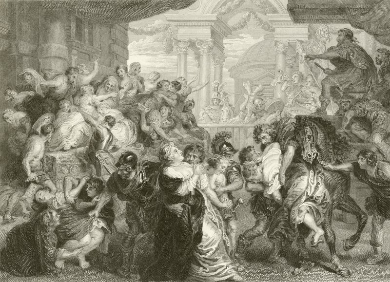 Våldtäkten på sabinerna av Peter Paul Rubens
