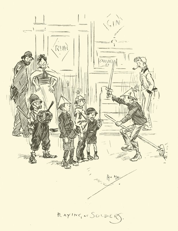 Illustration för Phil Mays Gutter-Snipes av Phil May