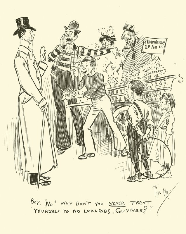 Illustration för Phil Mays Gutter-Snipes av Phil May