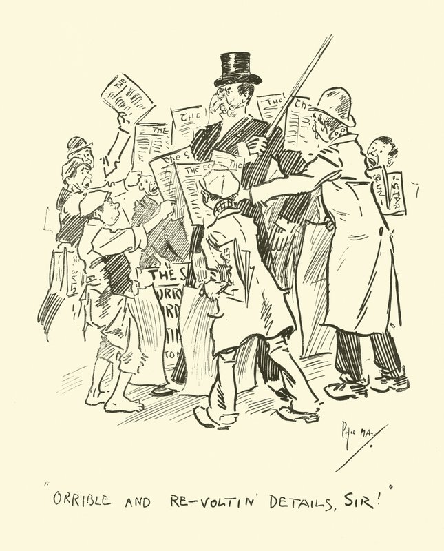 Illustration för Phil Mays Gutter-Snipes av Phil May