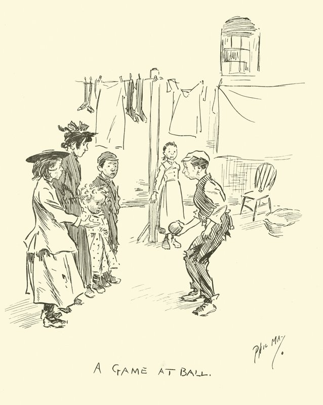 Illustration för Phil Mays Gutter-Snipes av Phil May