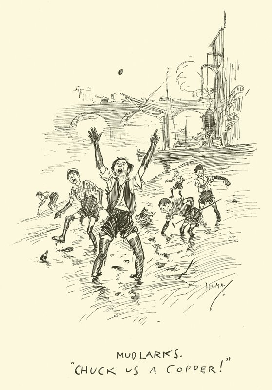 Illustration för Phil Mays Gutter-Snipes av Phil May