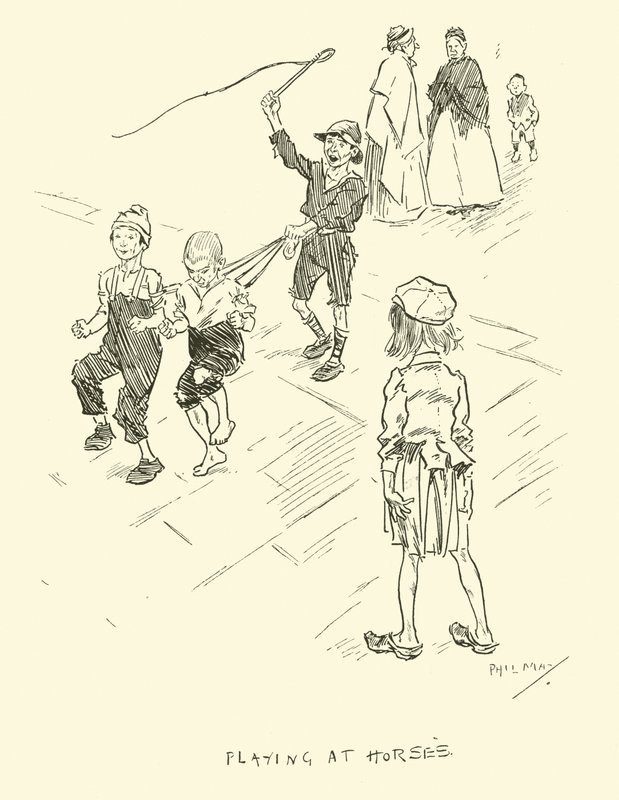 Illustration för Phil Mays Gutter-Snipes av Phil May