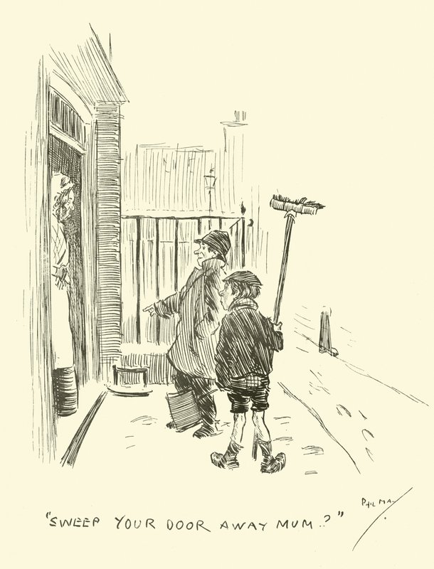 Illustration för Phil Mays Gutter-Snipes av Phil May