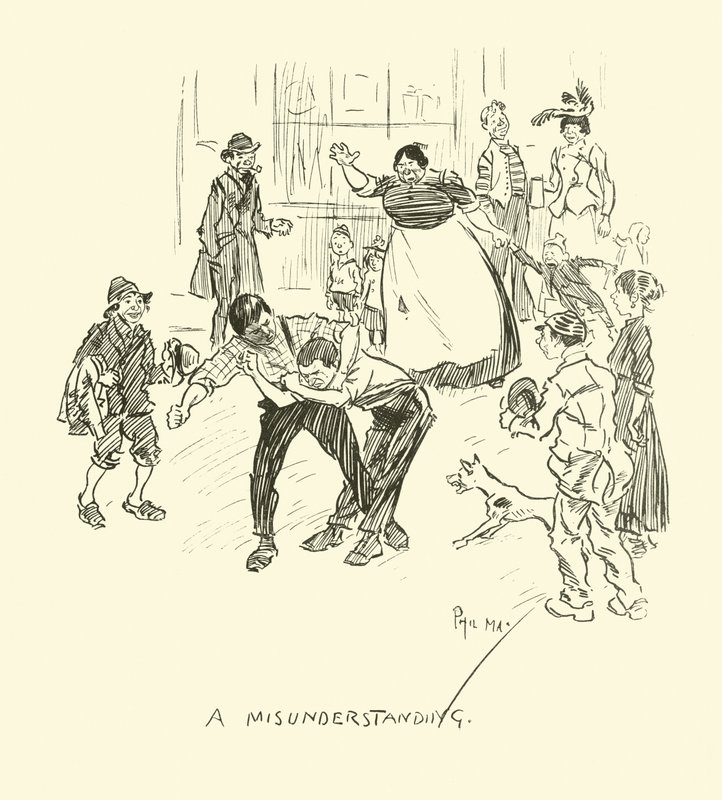 Illustration för Phil Mays Gutter-Snipes av Phil May