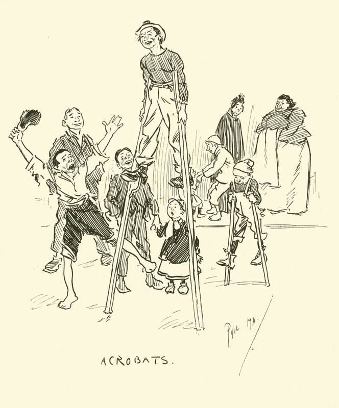 Illustration för Phil Mays Gutter-Snipes av Phil May