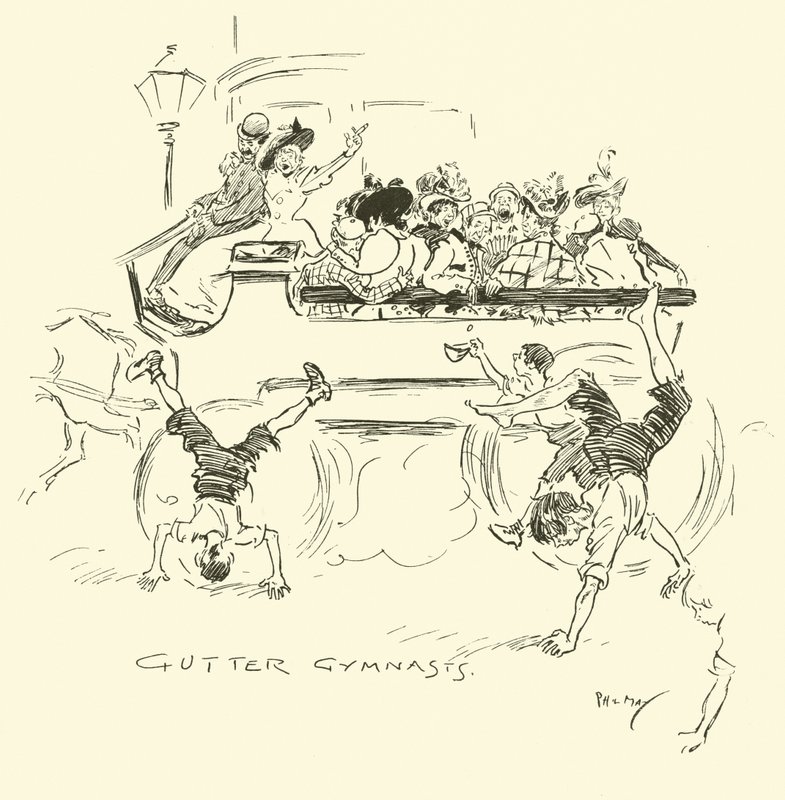 Illustration för Phil Mays Gutter-Snipes av Phil May