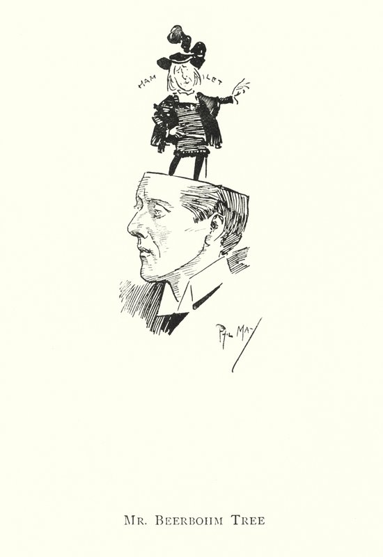 Mr Beerbohm Tree (litho) av Phil May