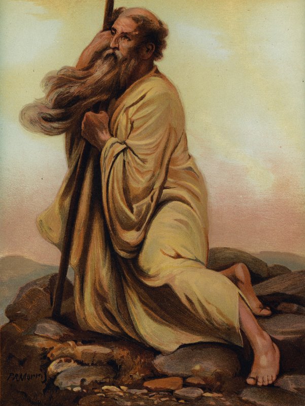 Moses tittar på det utlovade landet av Philip Richard Morris