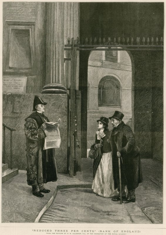 Minskad tre procent, Bank of England av Philip Hermogenes Calderon