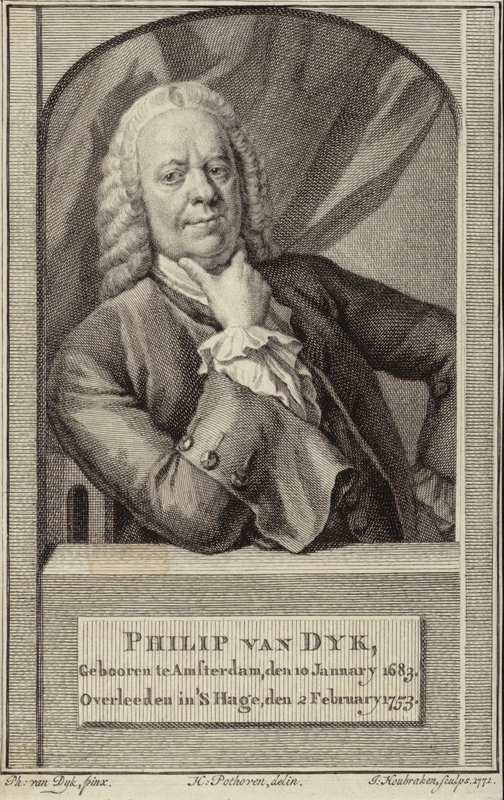 Porträtt av Philip van Dyck av Philip van Dyck