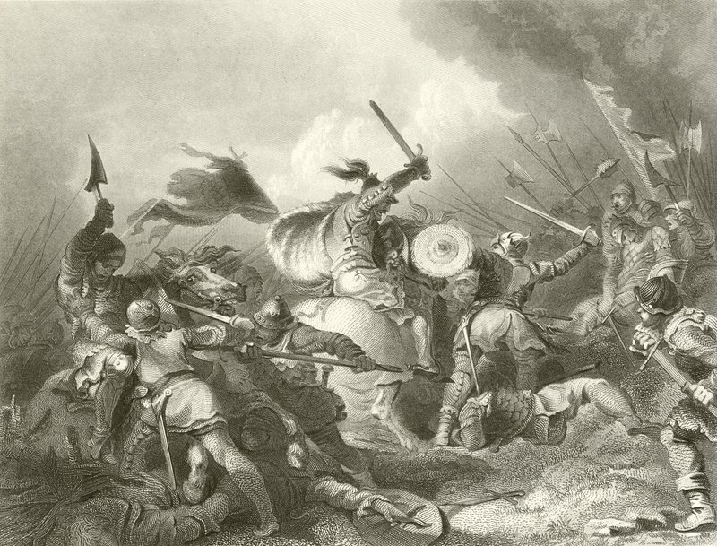 Slaget vid Hastings av Philippe Jacques de Loutherbourg