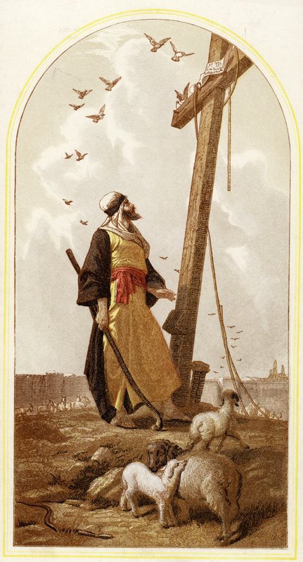 Herden i Jerusalem (chromolitho) av Phillip Richard Morris
