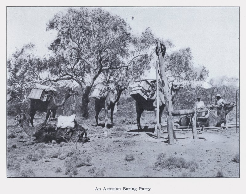 An Artesian Boring Party (s/v foto) av Photographer Australian