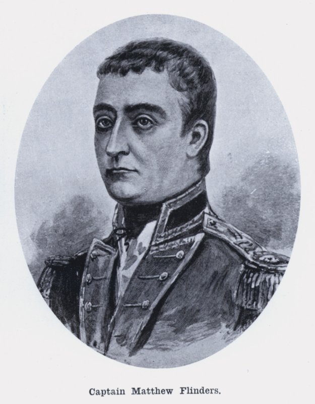 Kapten Matthew Flinders (foto svart/vitt) av Photographer Australian