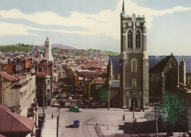 Tasmanien: Murray Street, Hobart (färgfoto) av Photographer Australian