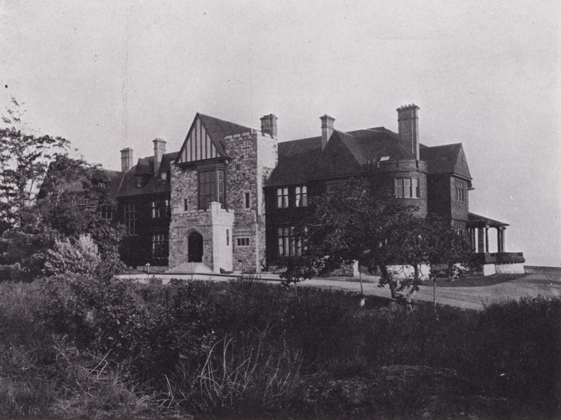 Government House, Victoria (s/v foto) av Photographer Canadian