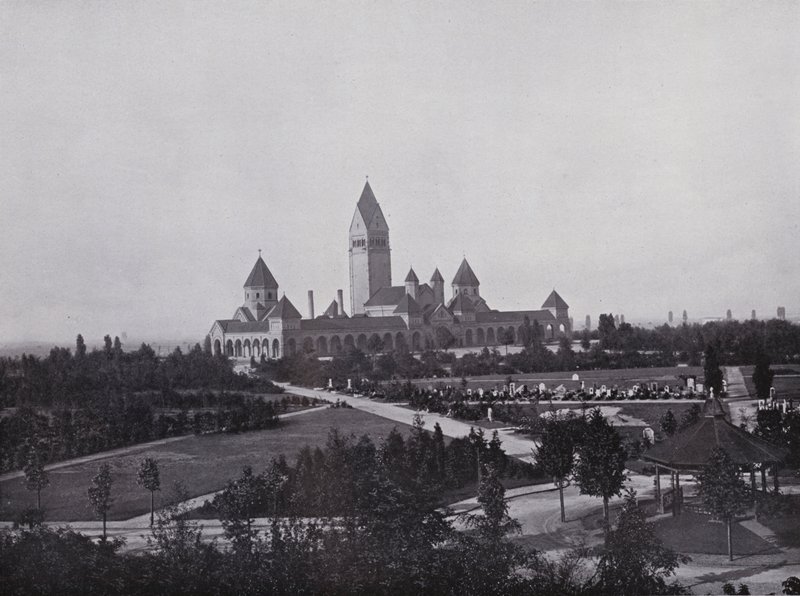 Leipzig: Krematorium (s/v foto) av Photographer German