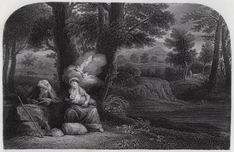 The Repose by the Way av Pier Francesco Mola