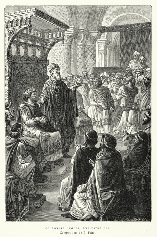 Crown Hugh, The Illustrious Duke (gravyr) av Pierre Fritel
