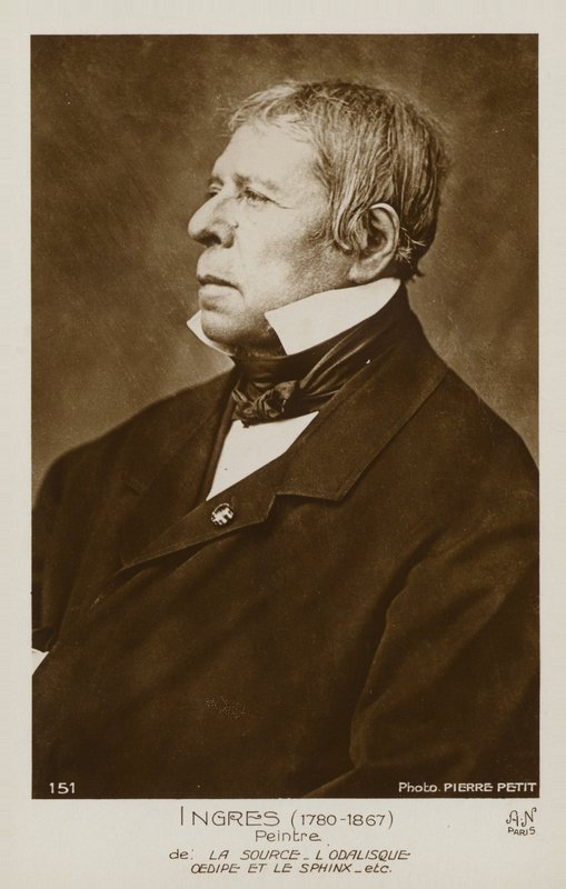 Jean Auguste Dominique Ingres, fransk målare av Pierre Petit
