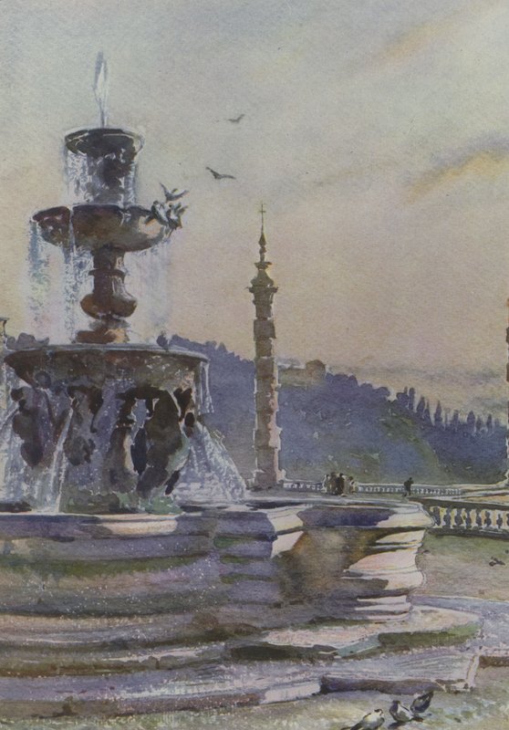 Frascati, Paul V:s fontän, Villa Mondragone av Pierre Vignal