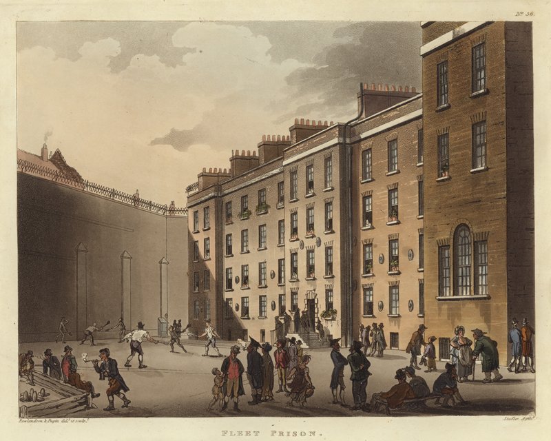 Flottans fängelse av Pugin and Rowlandson