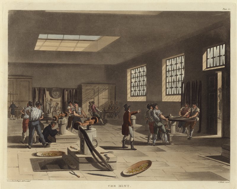 Myntverket av Pugin and Rowlandson