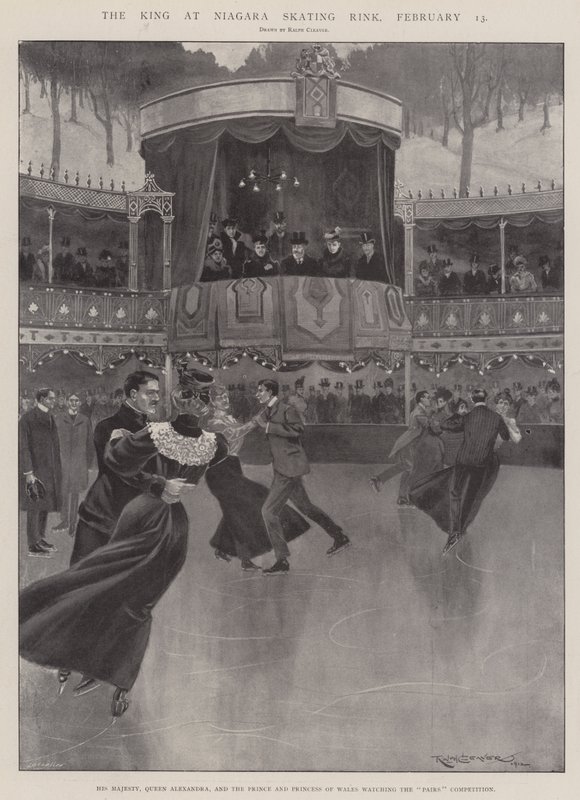 Kungen på Niagara Skating Rink, 13 februari av Ralph Cleaver