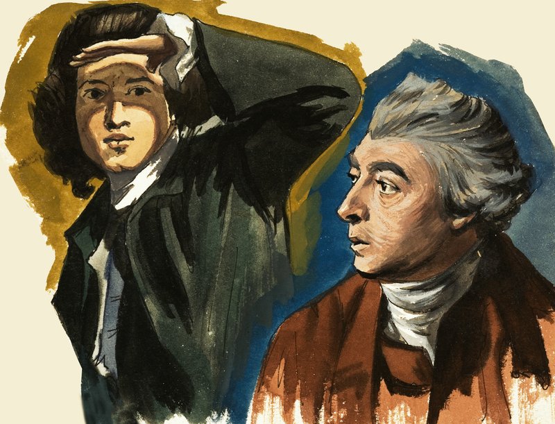 Sir Joshua Reynolds och Thomas Gainsborough av Ralph Bruce