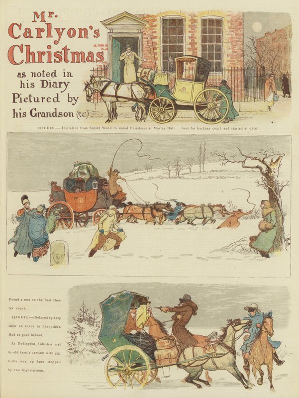 Mr Carlyons jul (chromolitho) av Randolph Caldecott