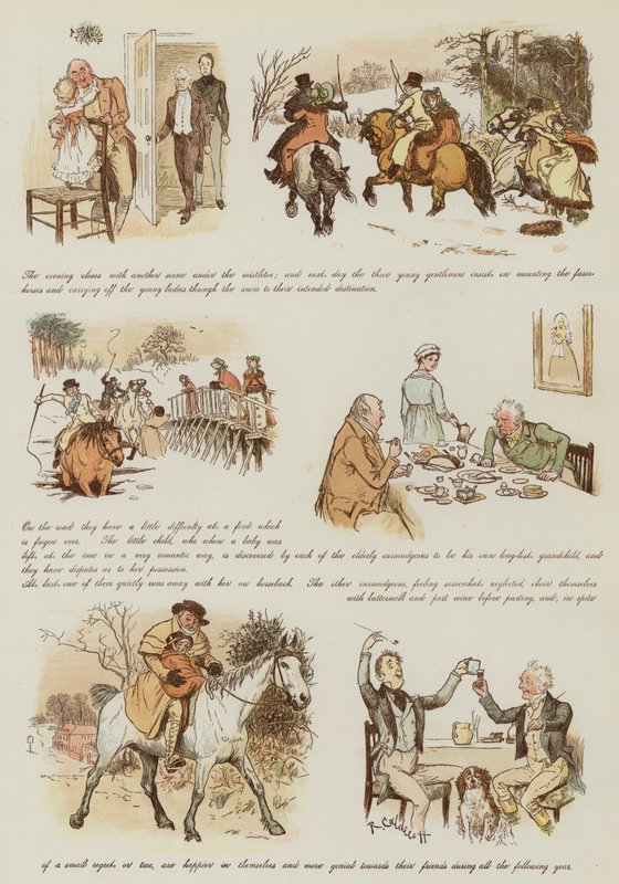 Julen i Curmudgeons av Randolph Caldecott
