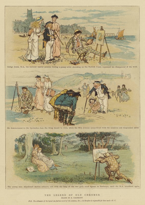 The Legend of Old Chromer (chromolitho) av Randolph Caldecott