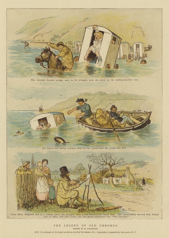 Legenden om gamle Chromer (chromolitho) av Randolph Caldecott