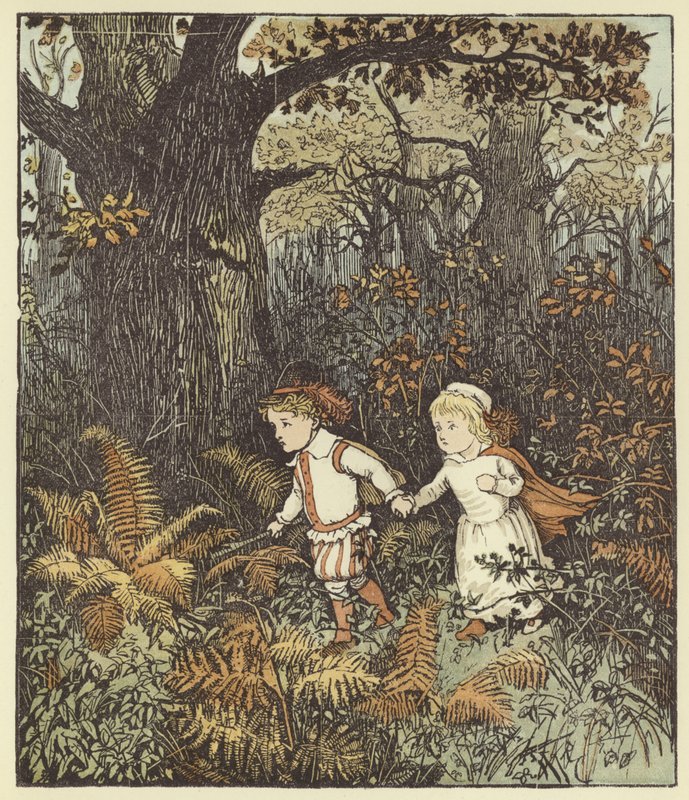 Babes i skogen av Randolph Caldecott