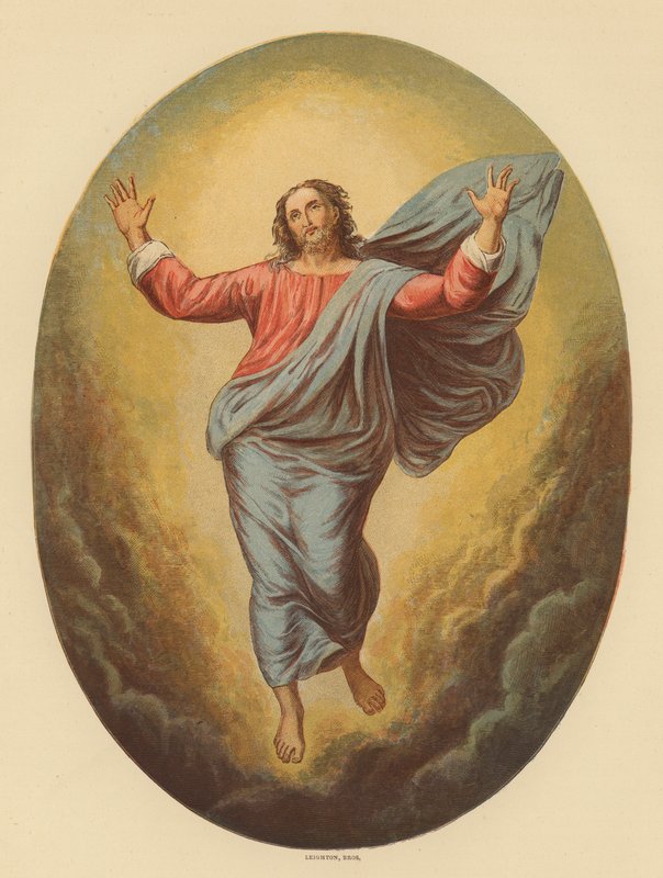 Himmelsfärden (färglitografi) av Raphael (1483 1520) (after)