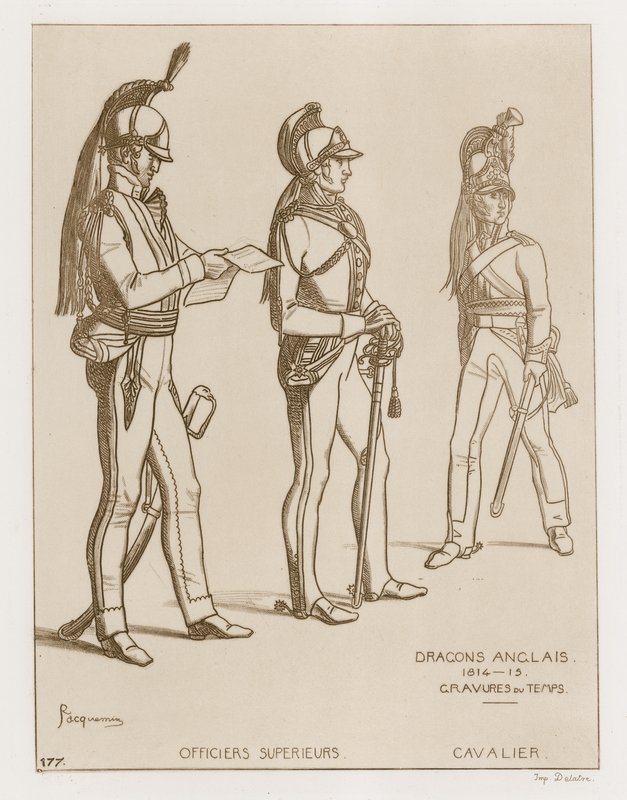 Engelska dragoner, 1814-15 av Raphael Jacquemin